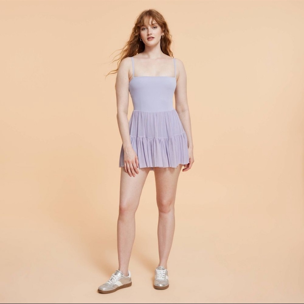 NWT Blogilates (sold out) Lavender Ballet Core athletic Dress Size L